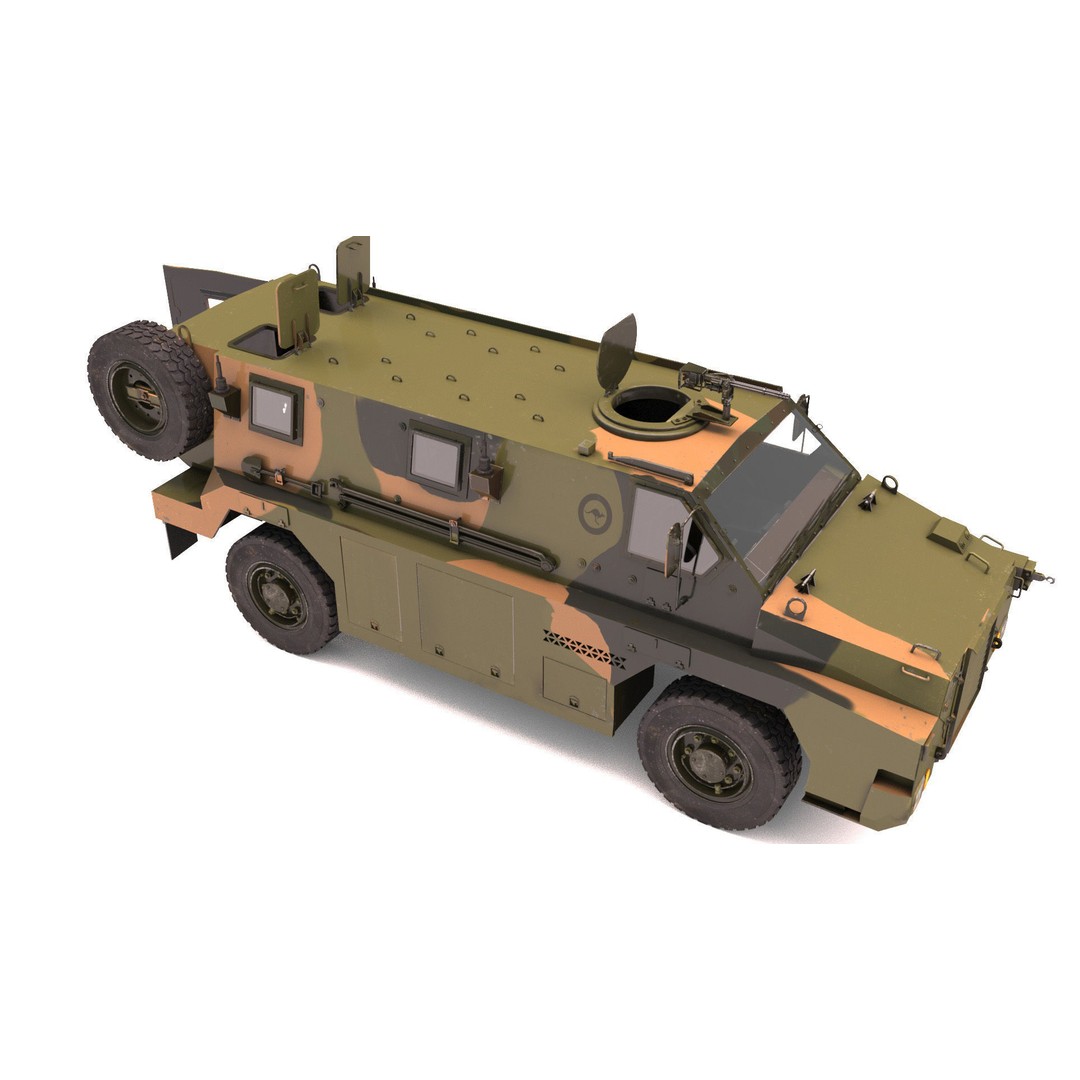 Bushmaster Protected Mobility Vehicle 3D Model – Rigged PBR Asset, FBX - View 9