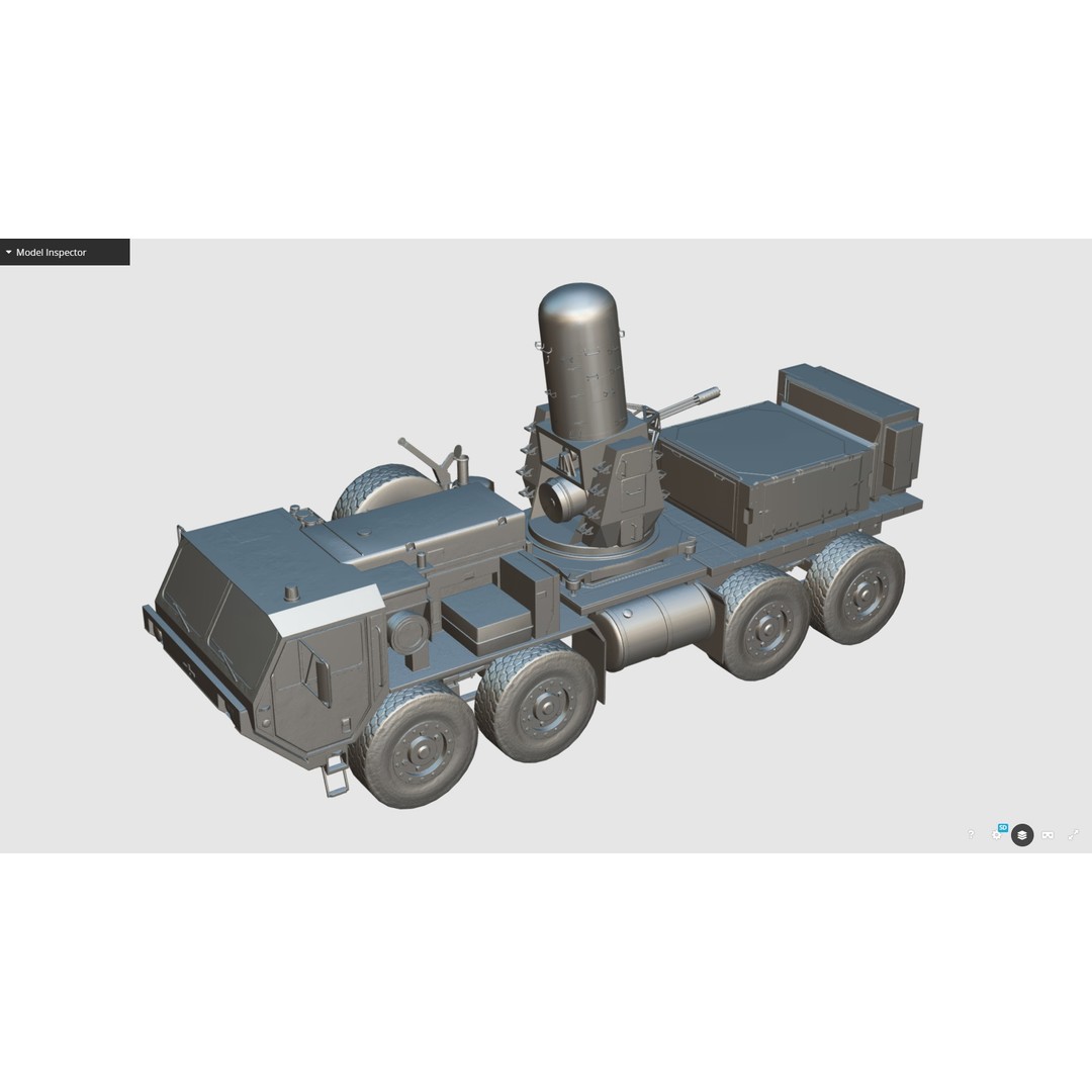 Centurion C-RAM 3D Model – Low Poly Military Vehicle, FBX