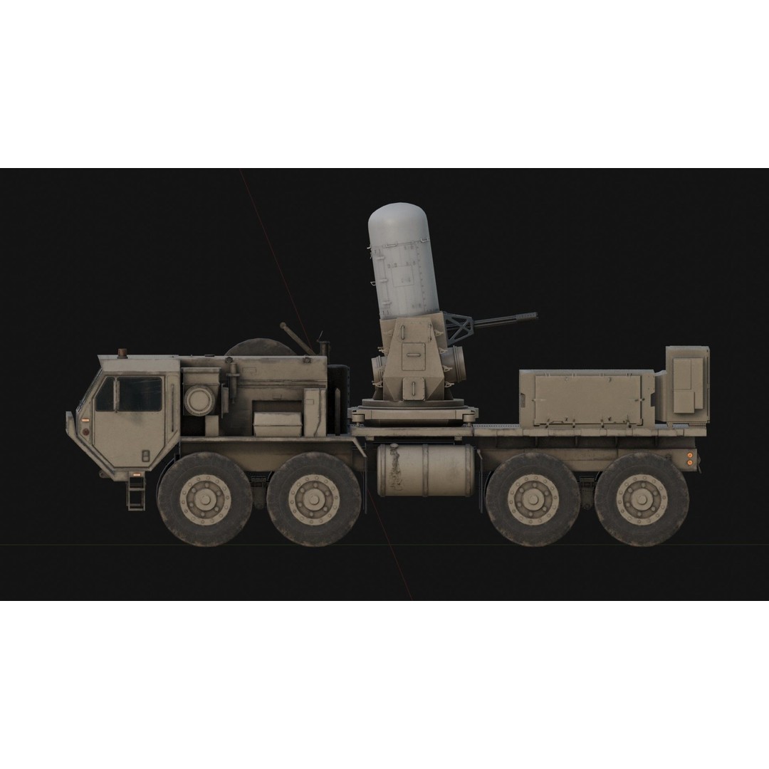 Centurion C-RAM 3D Model – Low Poly Military Vehicle, FBX - View 10