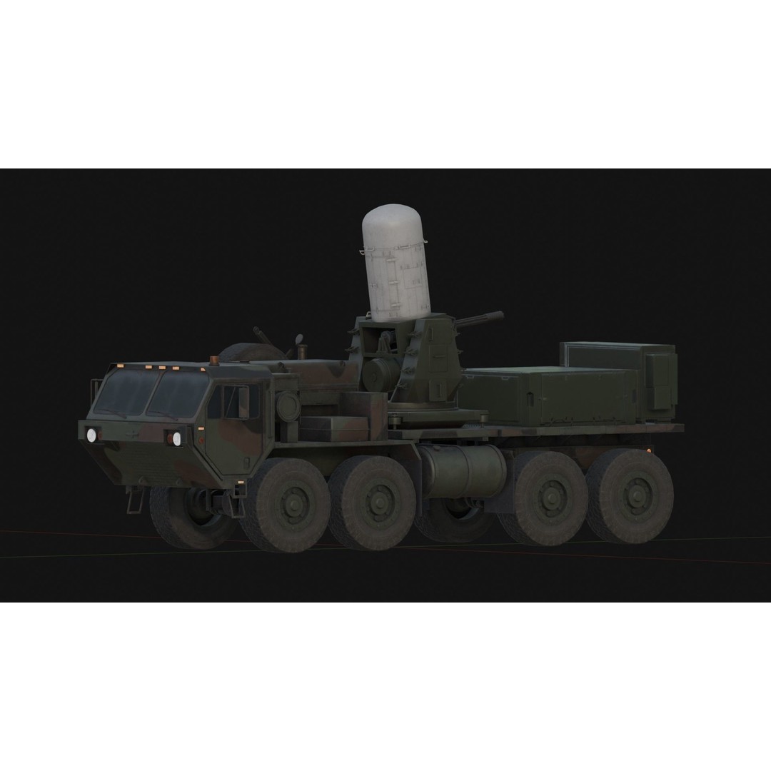 Centurion C-RAM 3D Model – Low Poly Military Vehicle, FBX - View 11