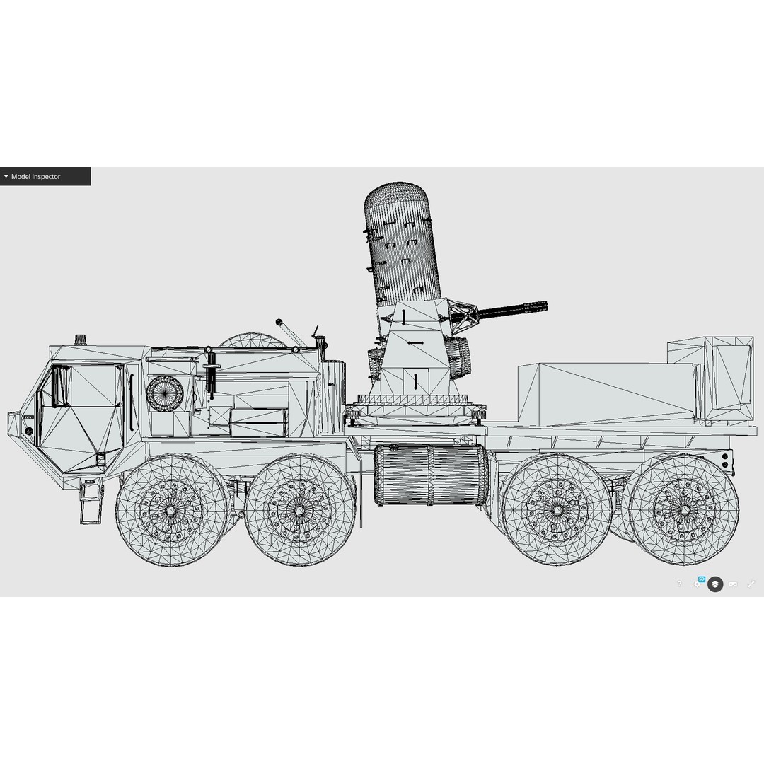Centurion C-RAM 3D Model – Low Poly Military Vehicle, FBX - View 15