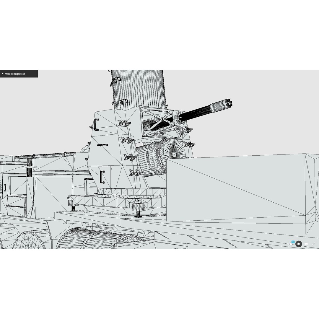 Centurion C-RAM 3D Model – Low Poly Military Vehicle, FBX - View 16