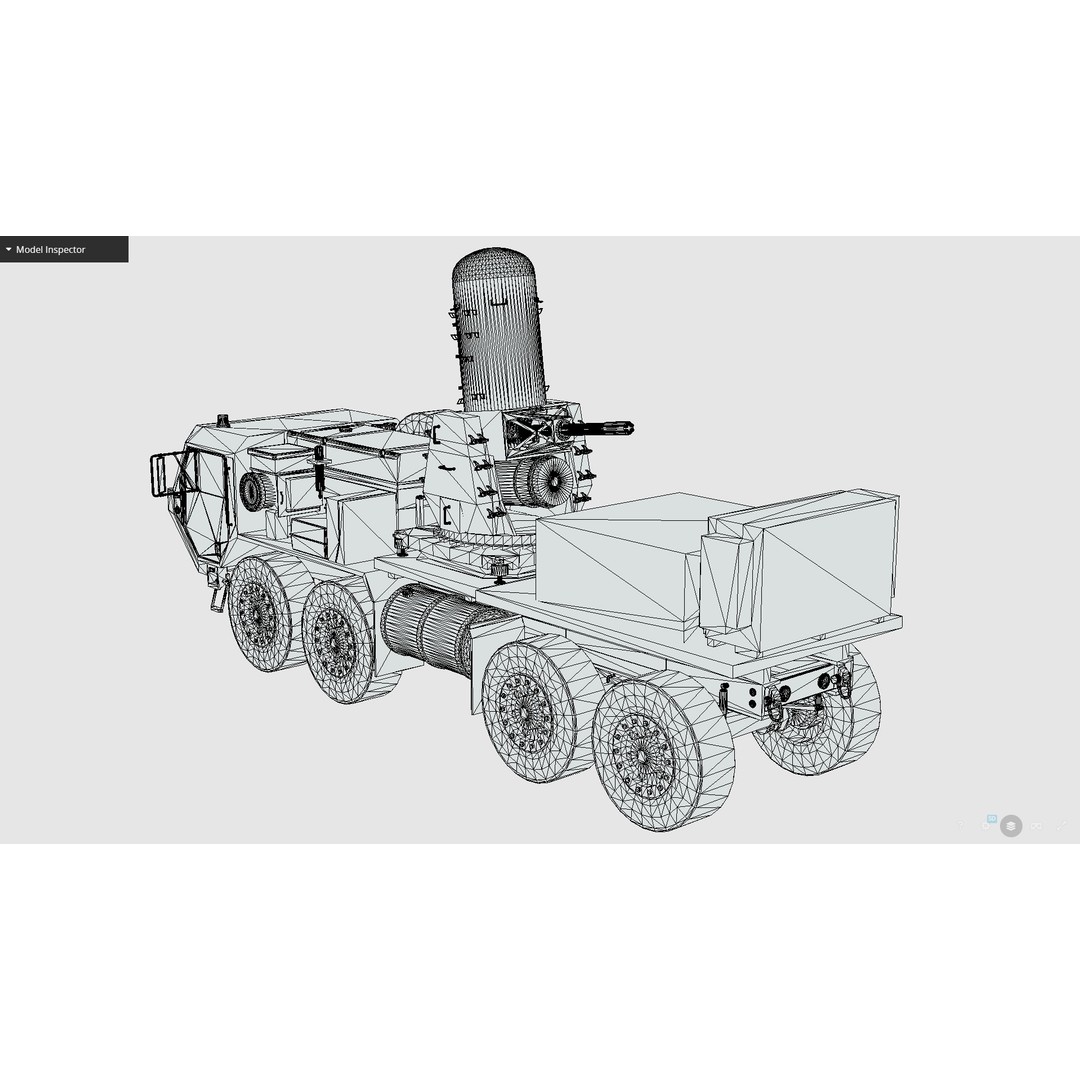 Centurion C-RAM 3D Model – Low Poly Military Vehicle, FBX - View 17