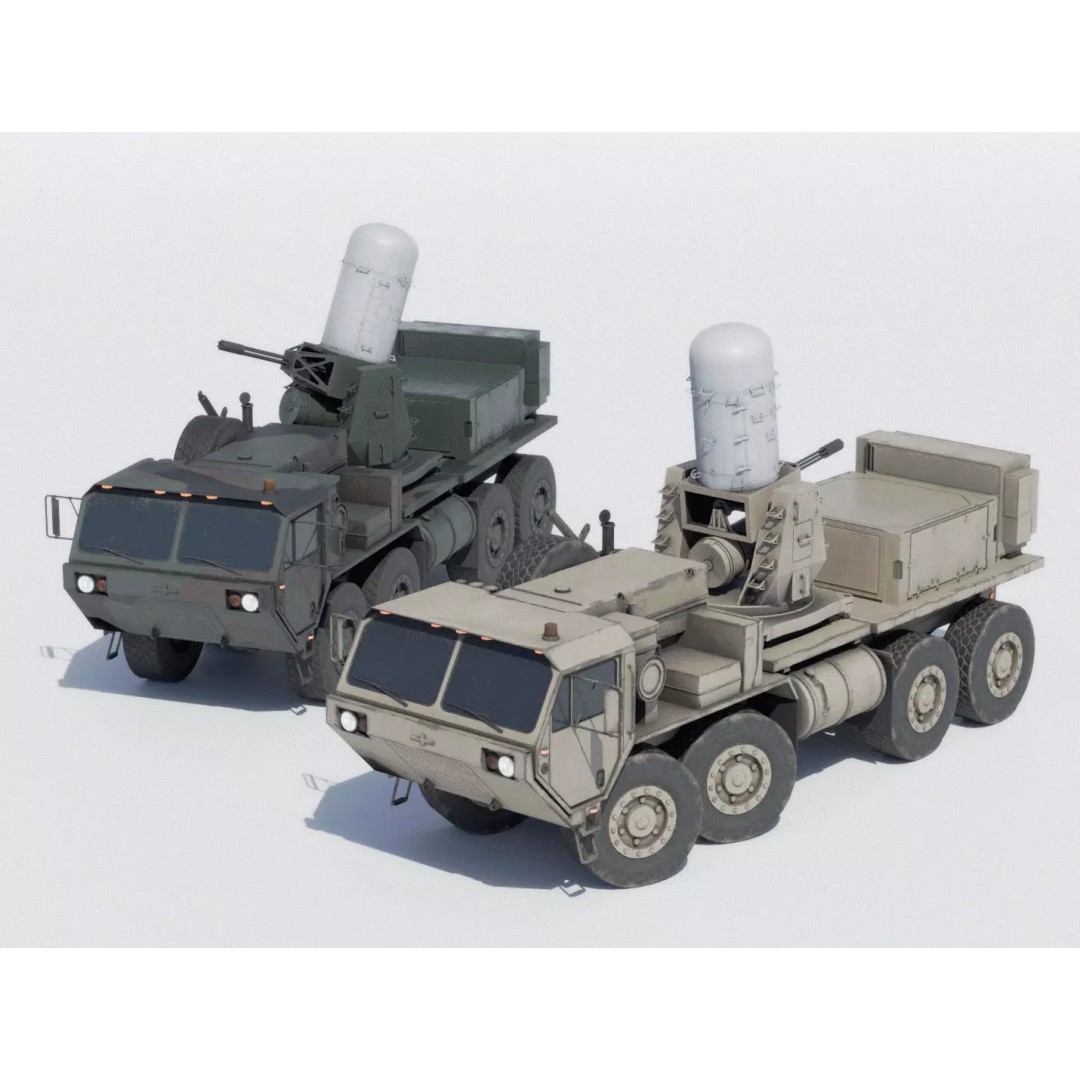 Centurion C-RAM 3D Model – Low Poly Military Vehicle, FBX - View 2