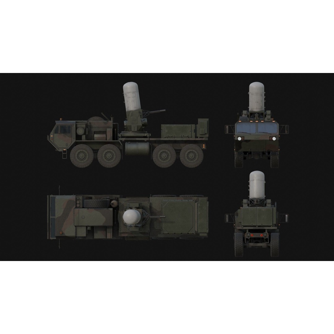 Centurion C-RAM 3D Model – Low Poly Military Vehicle, FBX - View 5