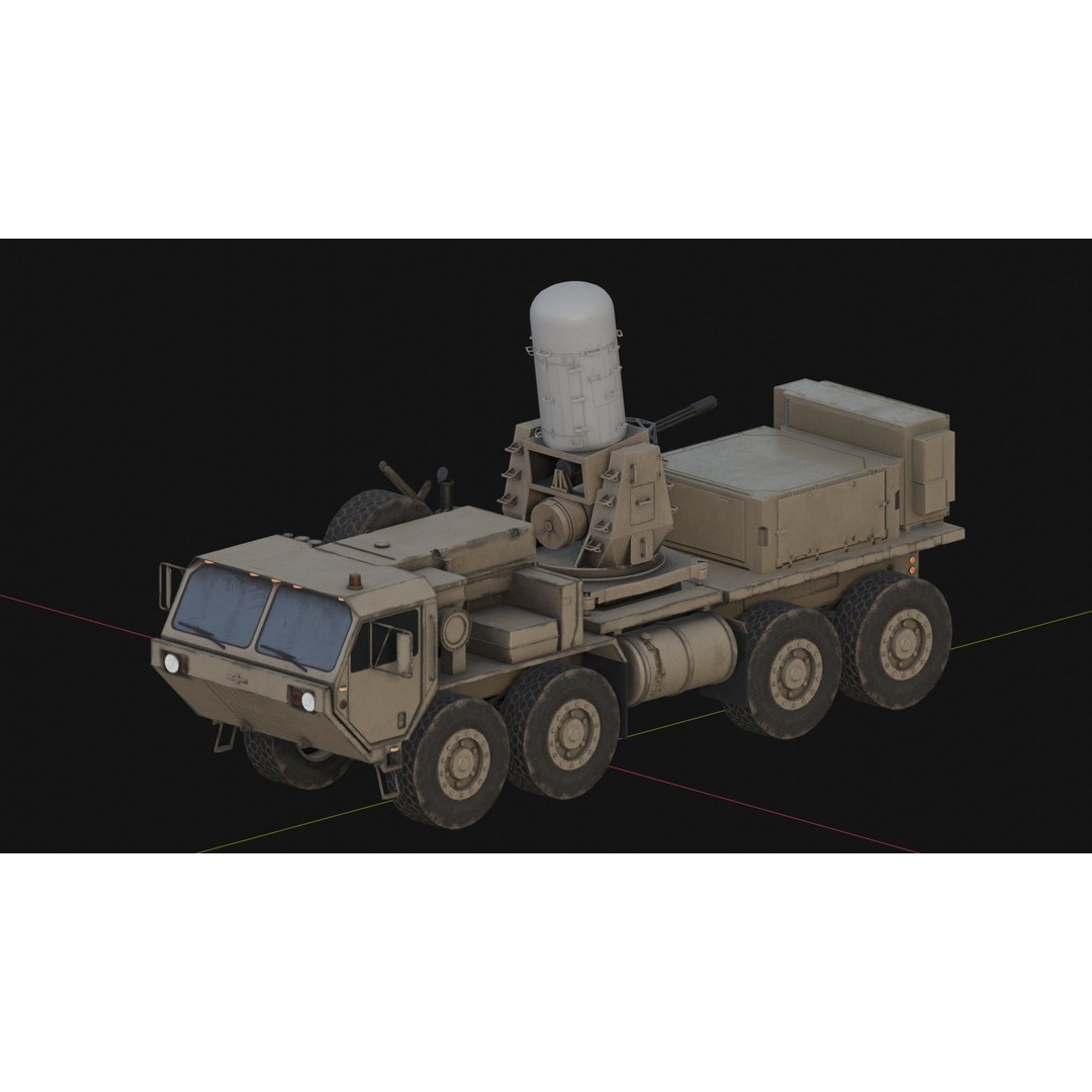 Centurion C-RAM 3D Model – Low Poly Military Vehicle, FBX - View 6