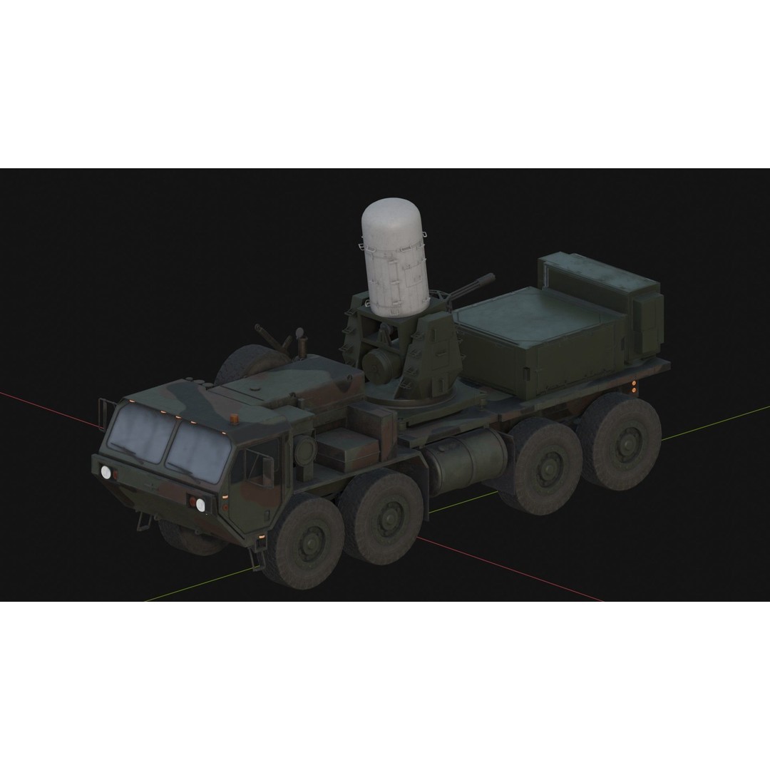 Centurion C-RAM 3D Model – Low Poly Military Vehicle, FBX - View 7
