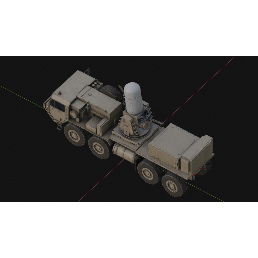 Centurion C-RAM 3D Model – Low Poly Military Vehicle, FBX - View 8