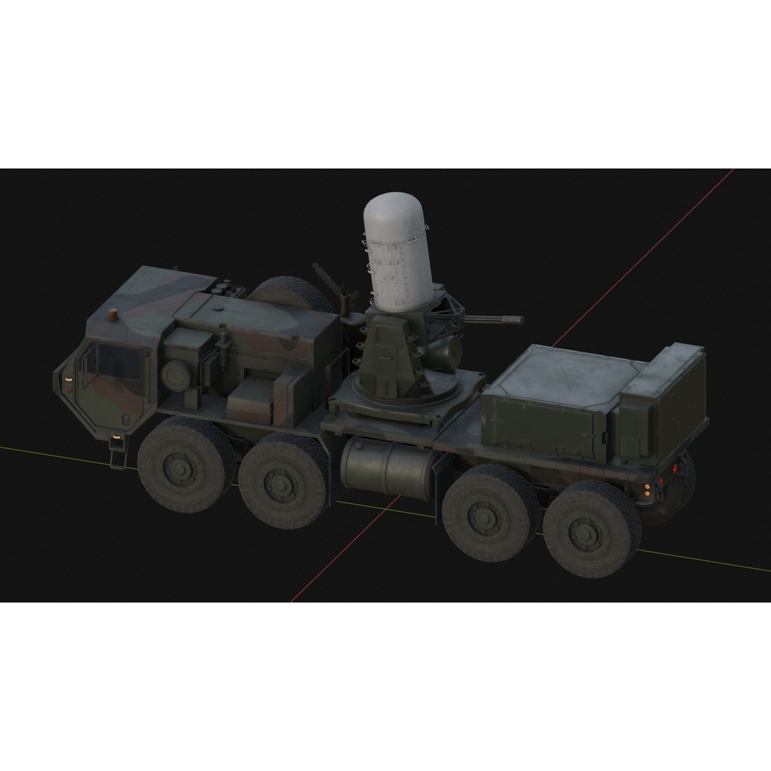Centurion C-RAM 3D Model – Low Poly Military Vehicle, FBX - View 9