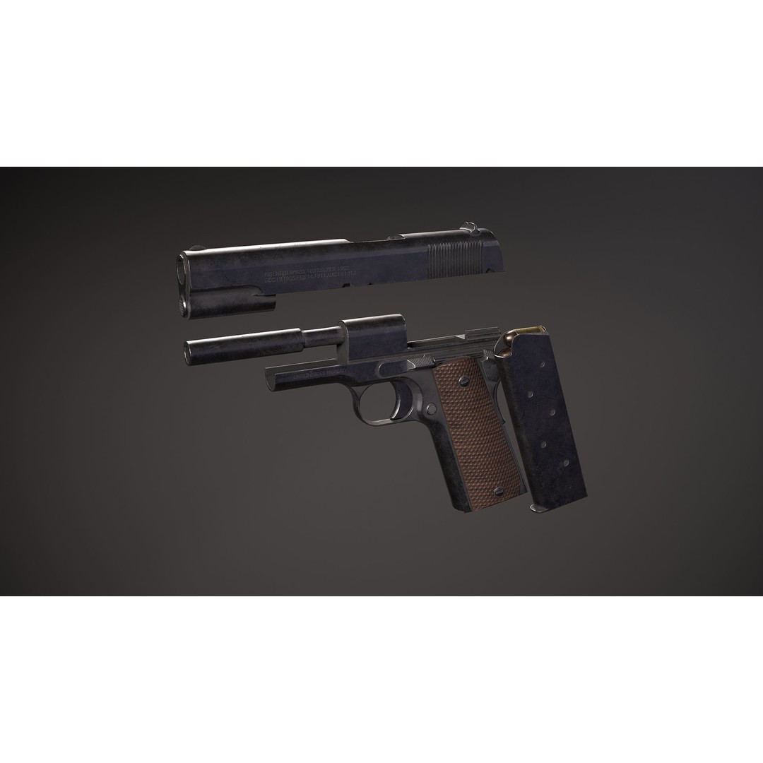 Army Guy 3D Model – Low Poly Military Character with Gun - View 10