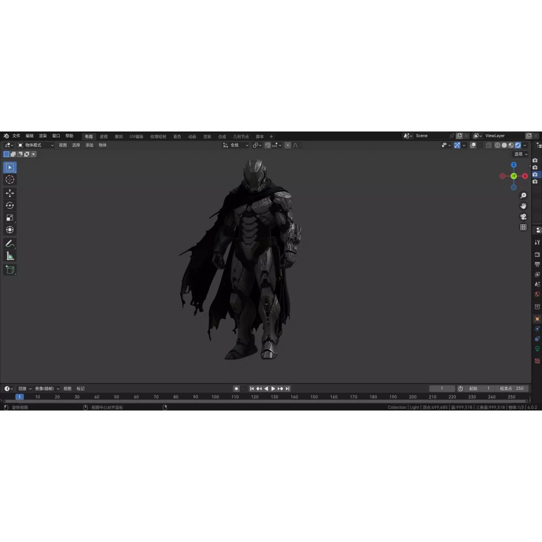 Doomsday Warrior 3D Model – High Poly Rigged Character, FBX - View 10