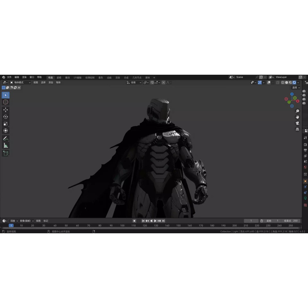 Doomsday Warrior 3D Model – High Poly Rigged Character, FBX - View 14