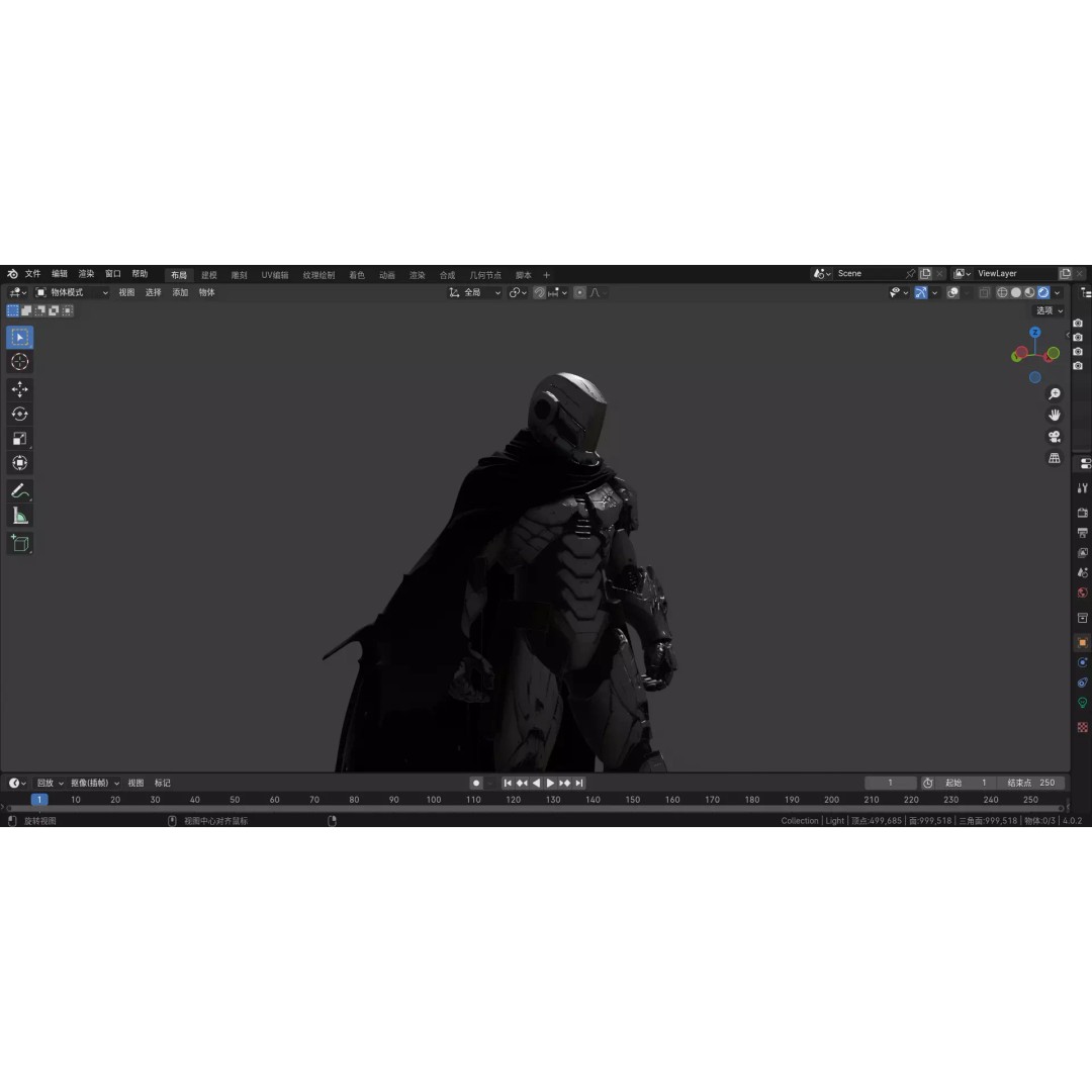 Doomsday Warrior 3D Model – High Poly Rigged Character, FBX - View 15