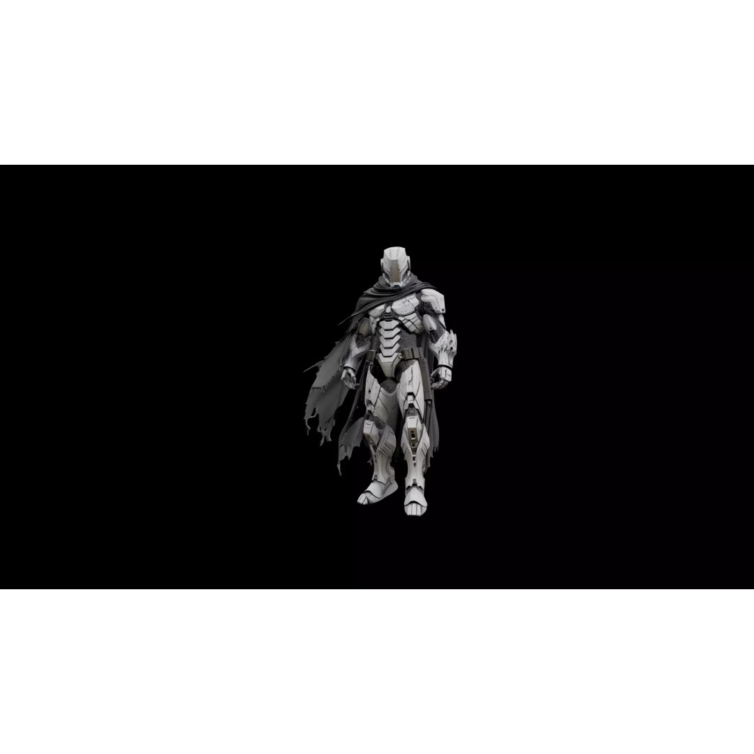 Doomsday Warrior 3D Model – High Poly Rigged Character, FBX - View 4