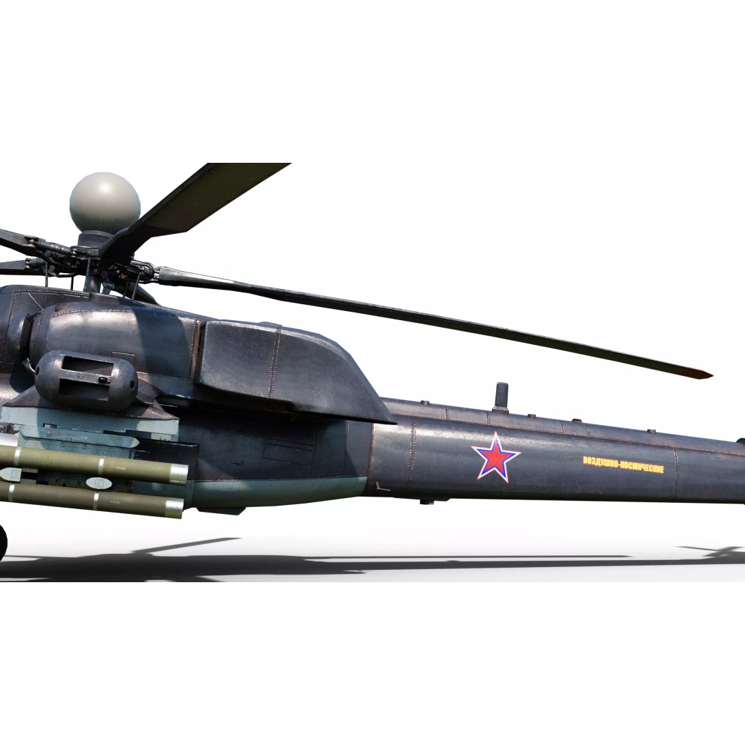Russian MI-28N Havoc Attack Helicopter 3D Model – PBR Game Asset, FBX - View 19