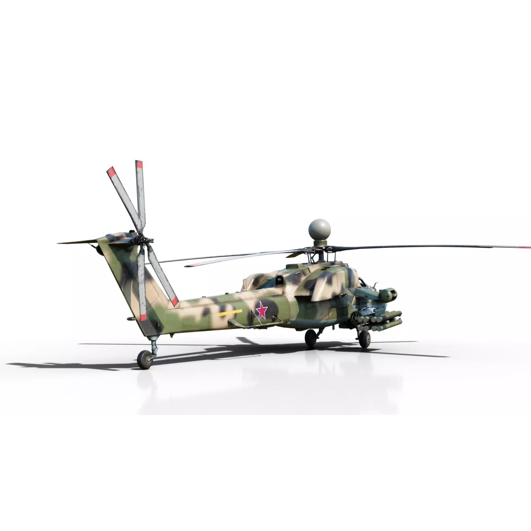 Russian MI-28N Havoc Attack Helicopter 3D Model – PBR Game Asset, FBX - View 5