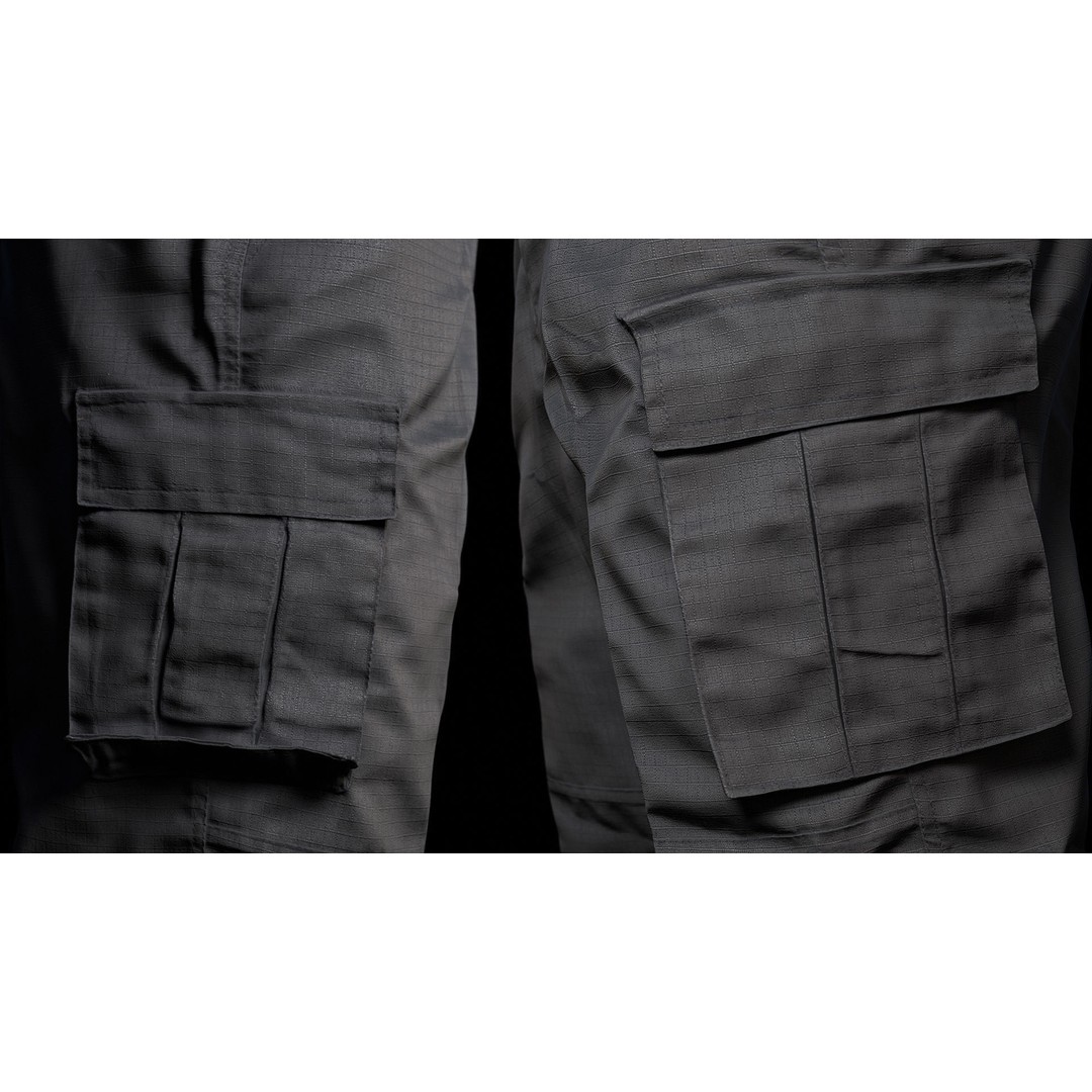 Cargo Pants 3D Model – Low Poly Game Asset, FBX, OBJ, PBR - View 11