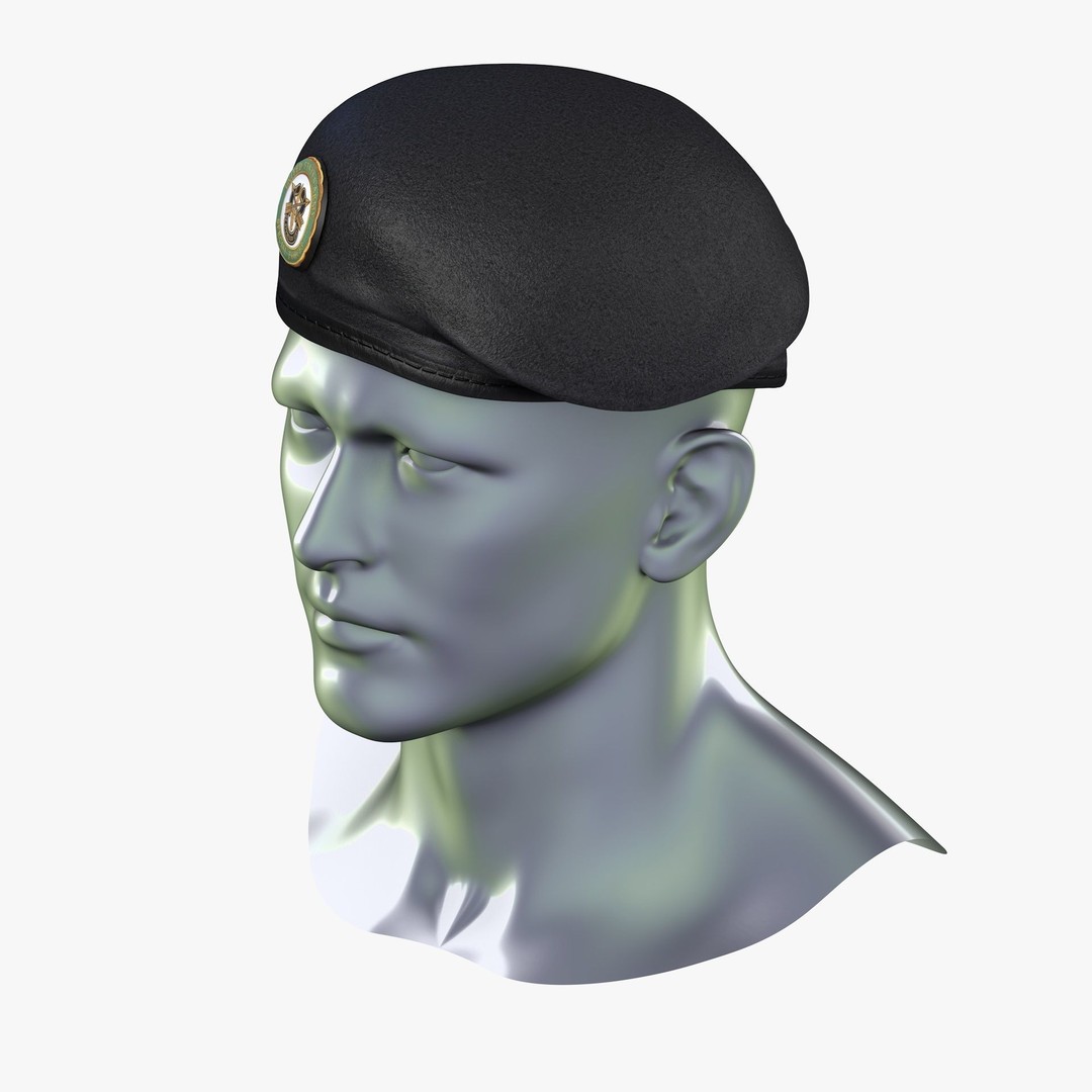 Special Forces Beret 3D Model – Low Poly Game Ready Asset, FBX, OBJ - View 11