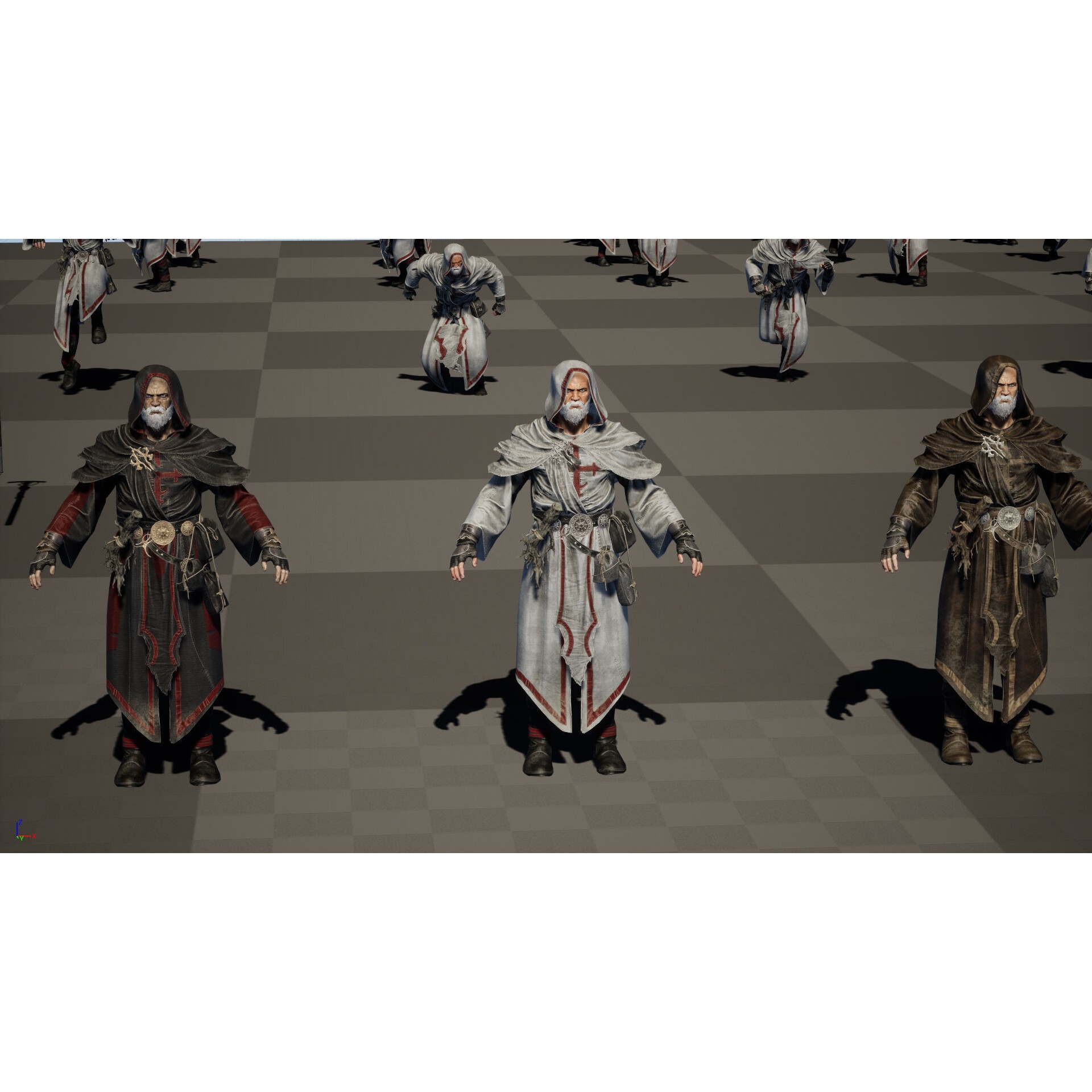 Old Mage - Low-Poly Game-Ready 3D Model - View 41