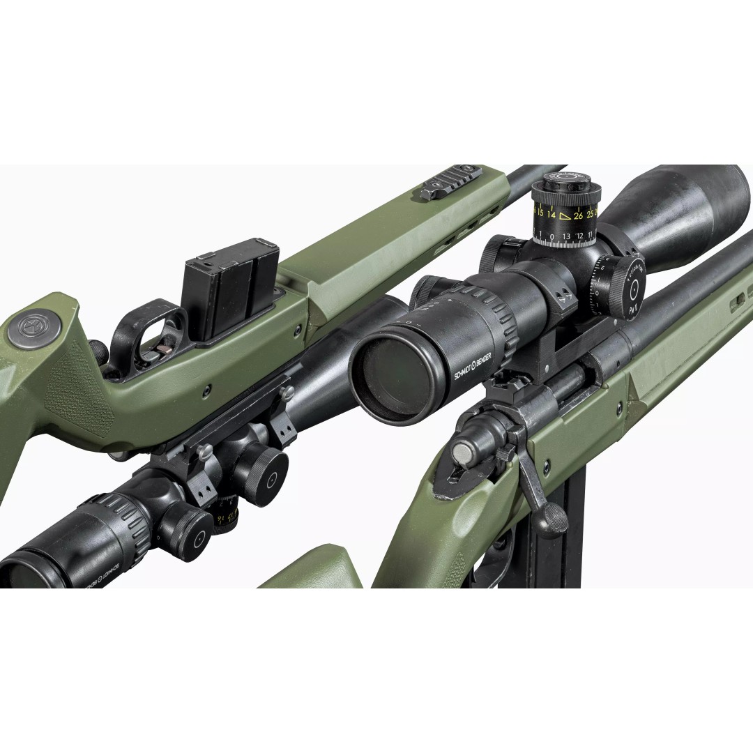 Remington 700 Tactical Sniper Rifle 3D Model – Low Poly Game Asset, FBX - View 10