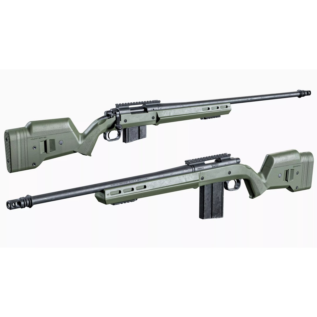 Remington 700 Tactical Sniper Rifle 3D Model – Low Poly Game Asset, FBX - View 12