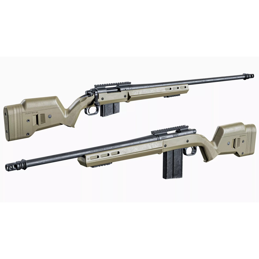 Remington 700 Tactical Sniper Rifle 3D Model – Low Poly Game Asset, FBX - View 16