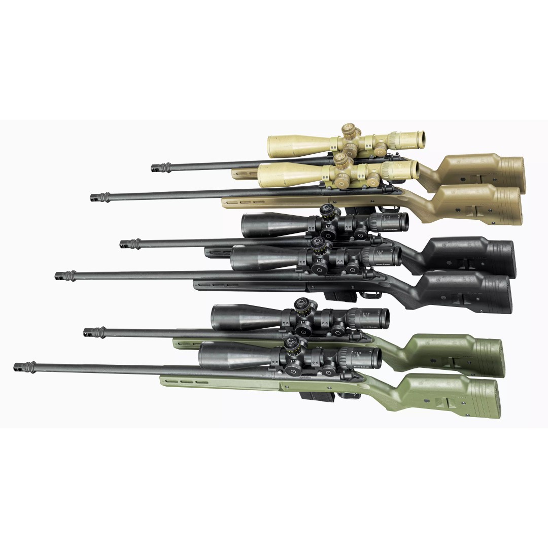 Remington 700 Tactical Sniper Rifle 3D Model – Low Poly Game Asset, FBX - View 3