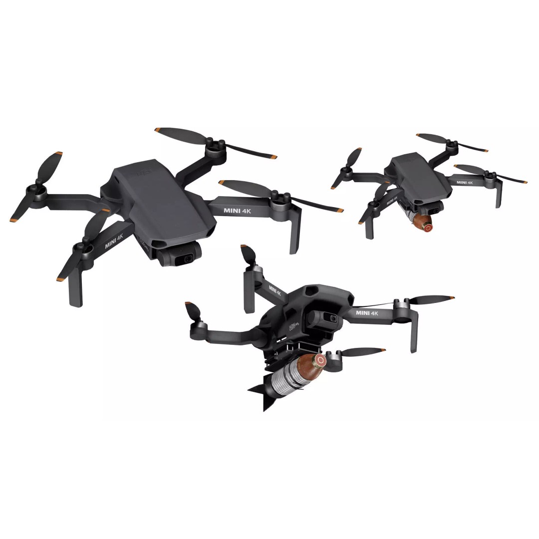DJI Mini 4K Drone 3D Model – Low Poly Game Ready Asset, FBX, OBJ - View 2