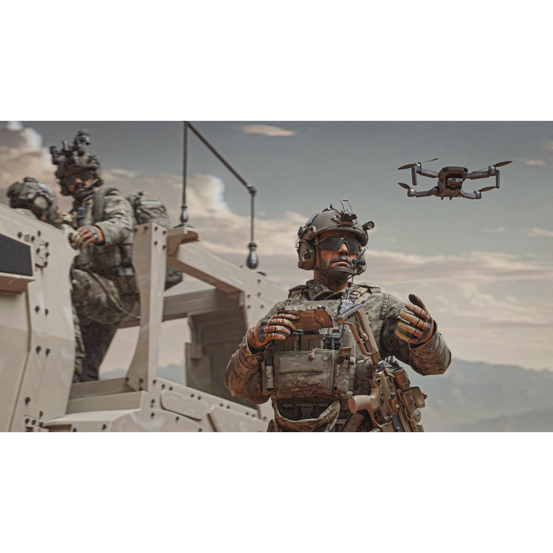 DJI Mini 4K Drone 3D Model – Low Poly Game Ready Asset, FBX, OBJ - View 5