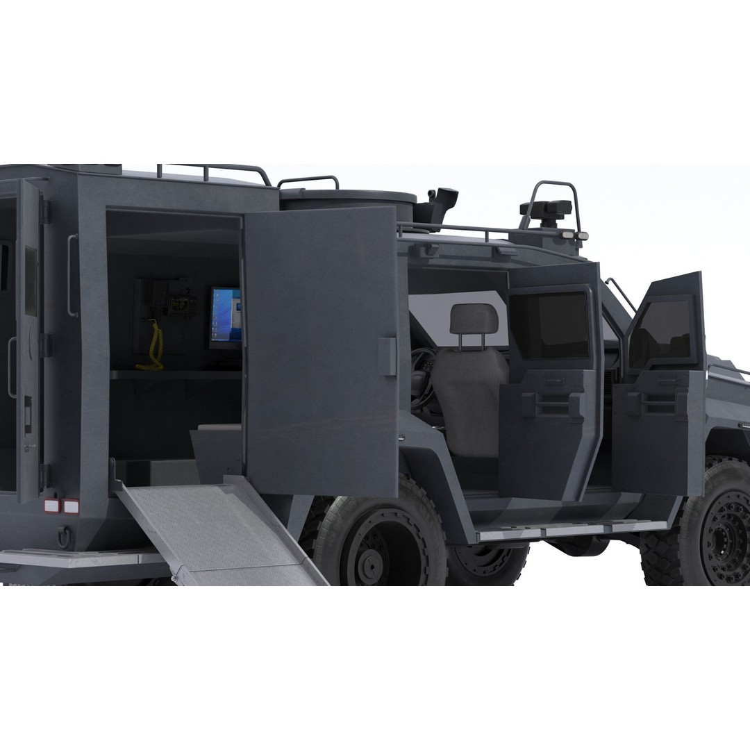 Lenco Bombcat Armored Vehicle 3D Model – High Poly PBR Asset, FBX & OBJ - View 10