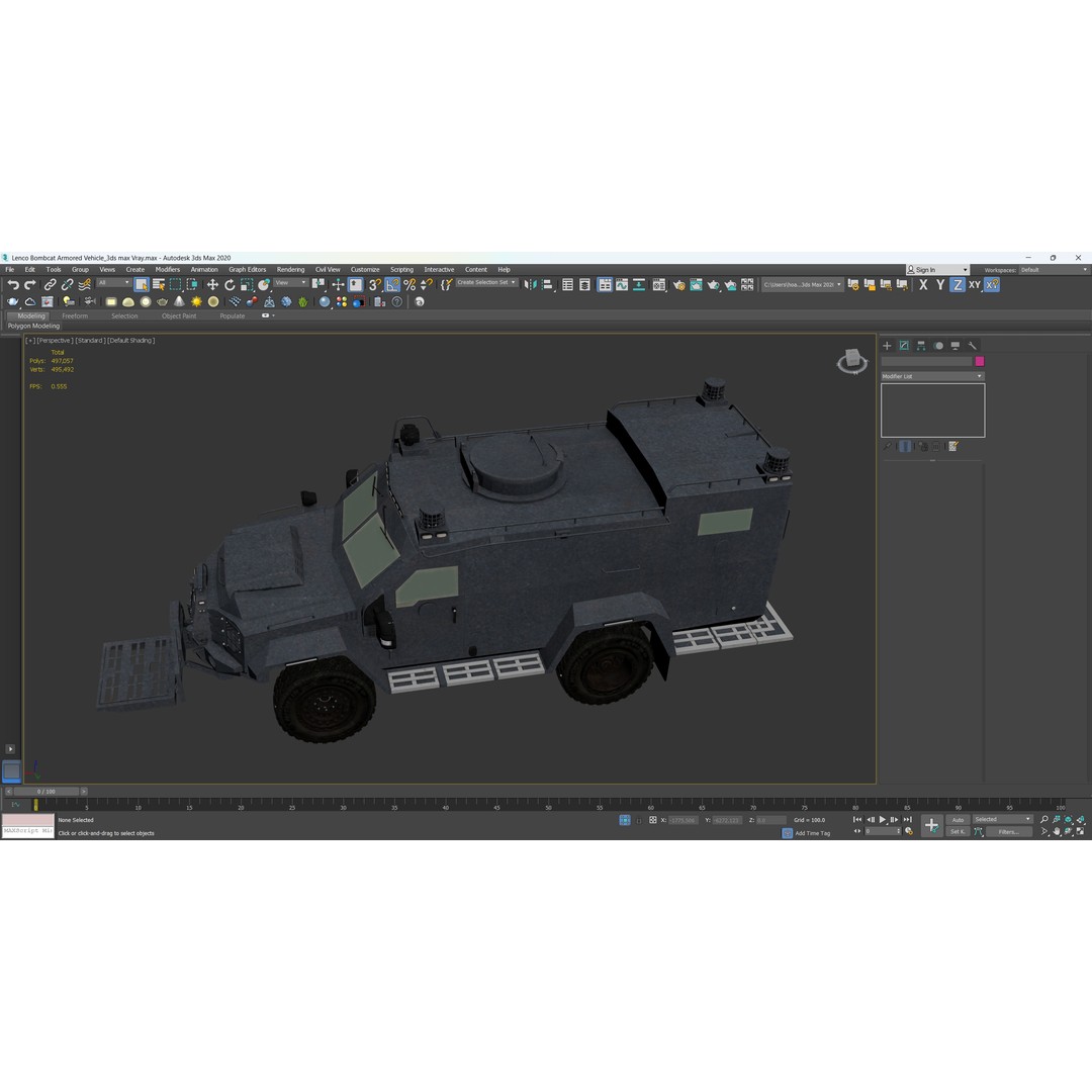 Lenco Bombcat Armored Vehicle 3D Model – High Poly PBR Asset, FBX & OBJ - View 13