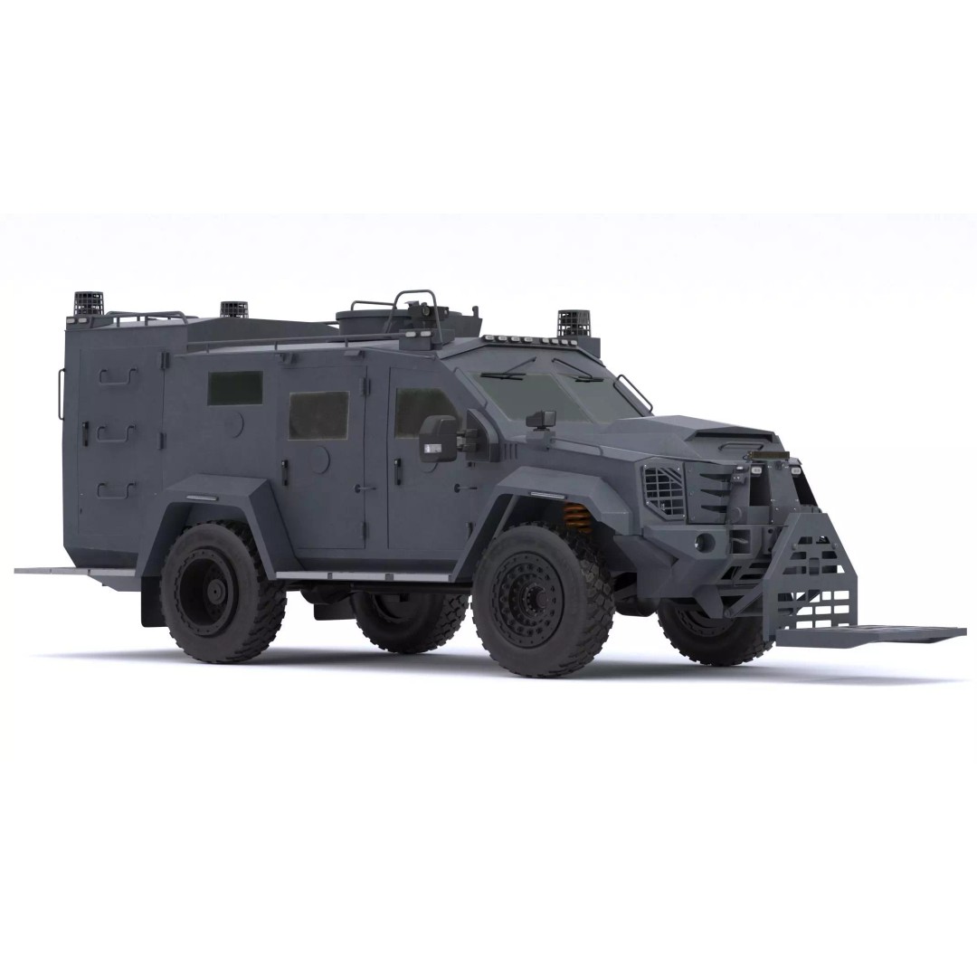 Lenco Bombcat Armored Vehicle 3D Model – High Poly PBR Asset, FBX & OBJ - View 2