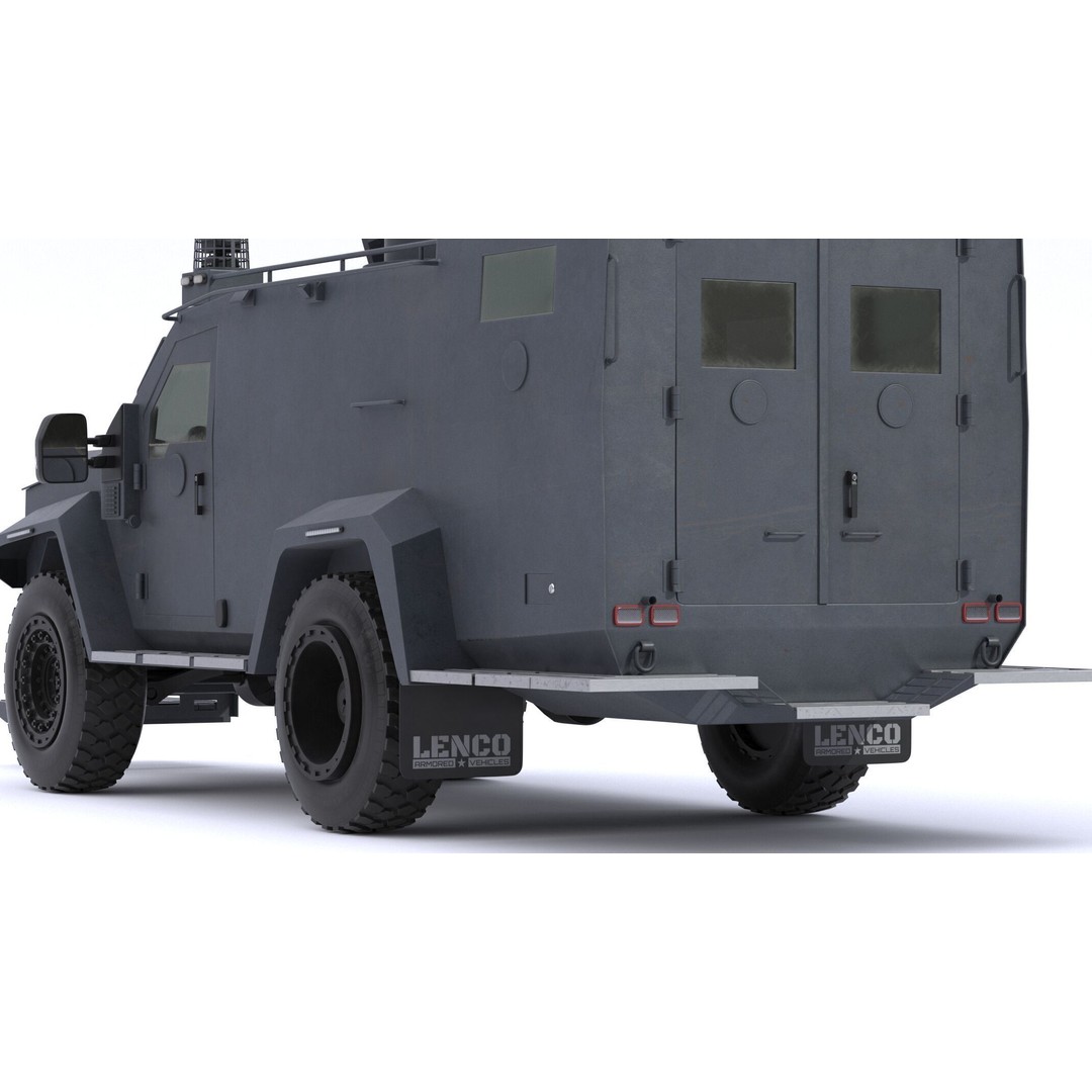 Lenco Bombcat Armored Vehicle 3D Model – High Poly PBR Asset, FBX & OBJ - View 20