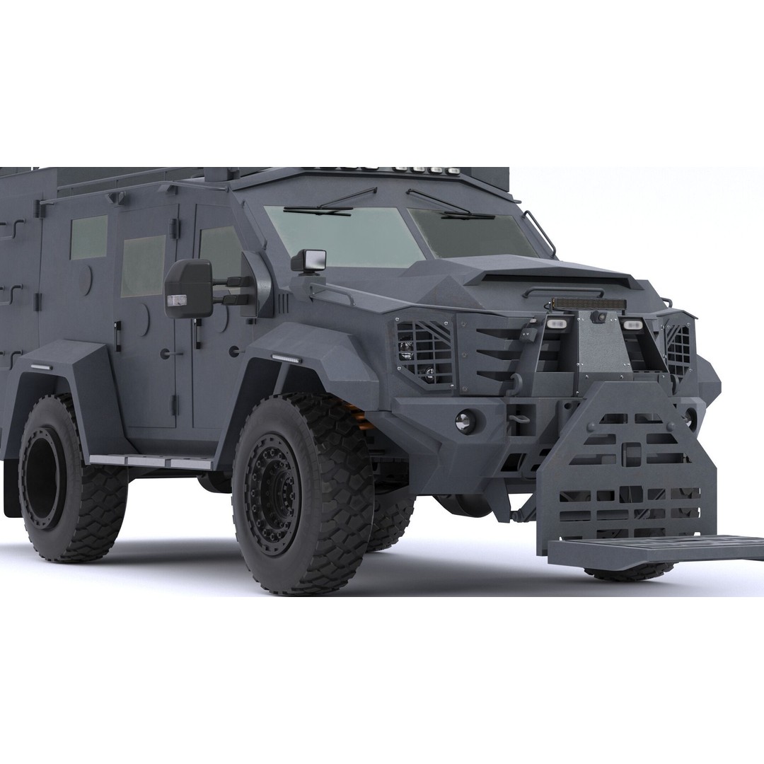 Lenco Bombcat Armored Vehicle 3D Model – High Poly PBR Asset, FBX & OBJ - View 21