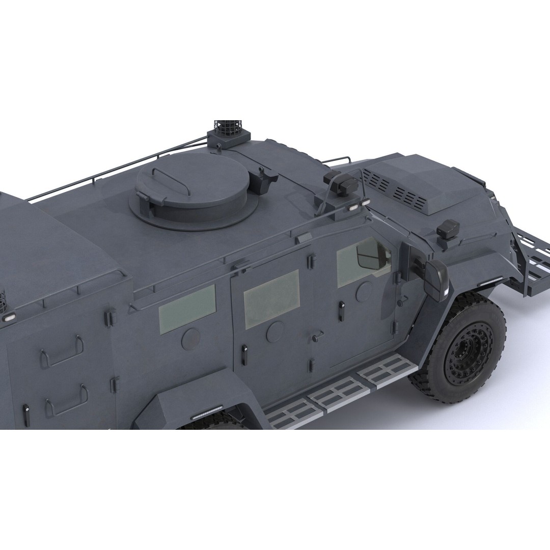 Lenco Bombcat Armored Vehicle 3D Model – High Poly PBR Asset, FBX & OBJ - View 22