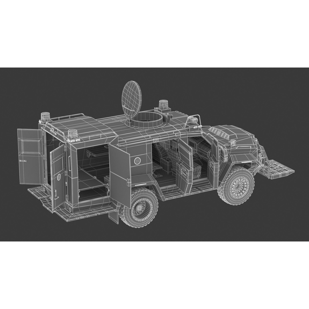 Lenco Bombcat Armored Vehicle 3D Model – High Poly PBR Asset, FBX & OBJ - View 25