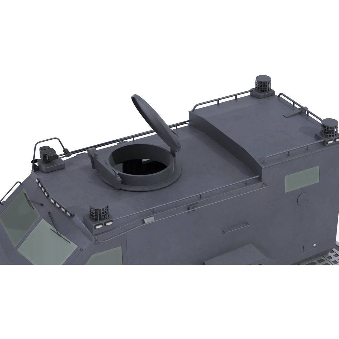 Lenco Bombcat Armored Vehicle 3D Model – High Poly PBR Asset, FBX & OBJ - View 28