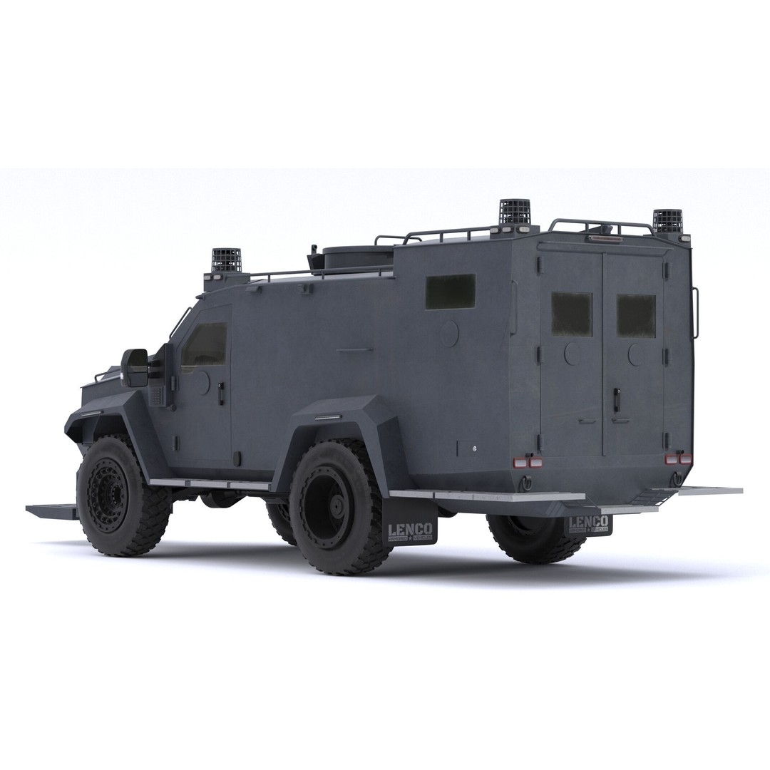 Lenco Bombcat Armored Vehicle 3D Model – High Poly PBR Asset, FBX & OBJ - View 6
