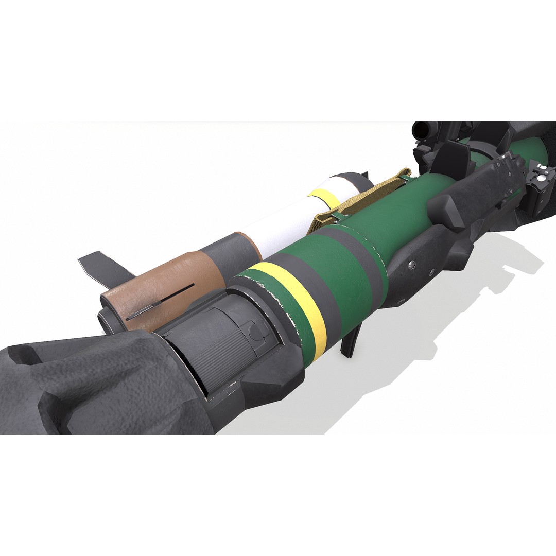 NLAW Anti-Tank Weapon 3D Model – Low Poly PBR Game Asset, FBX - View 17