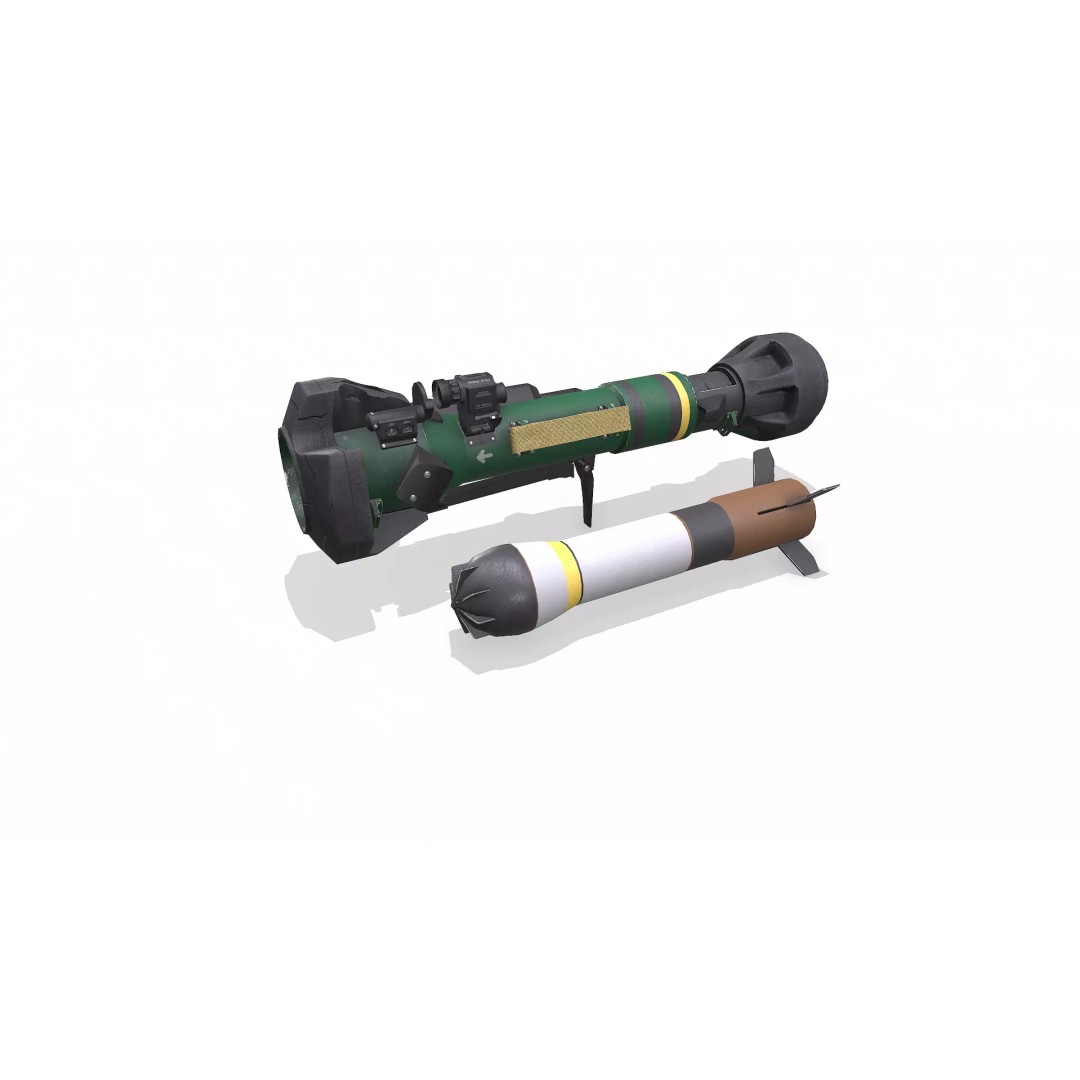 NLAW Anti-Tank Weapon 3D Model – Low Poly PBR Game Asset, FBX - View 2