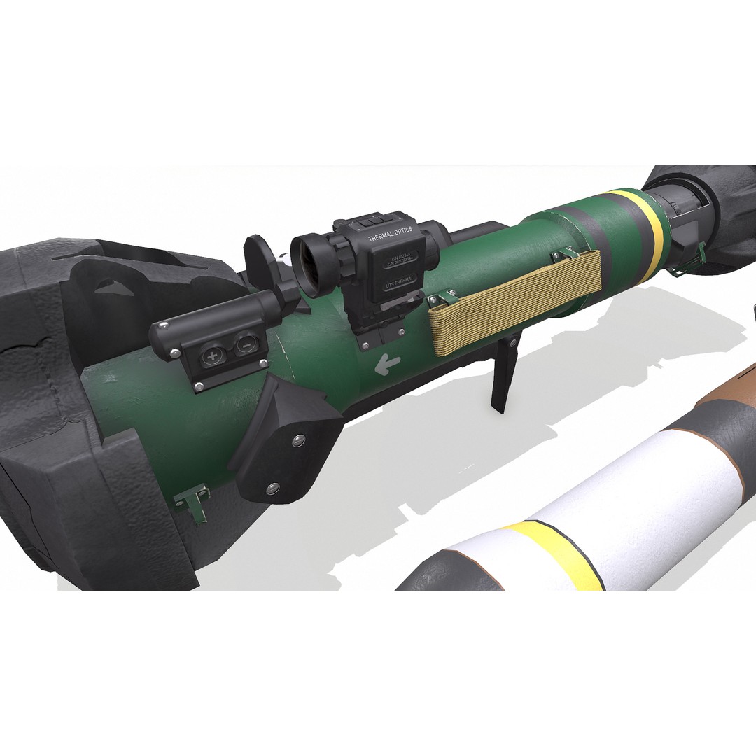 NLAW Anti-Tank Weapon 3D Model – Low Poly PBR Game Asset, FBX - View 20