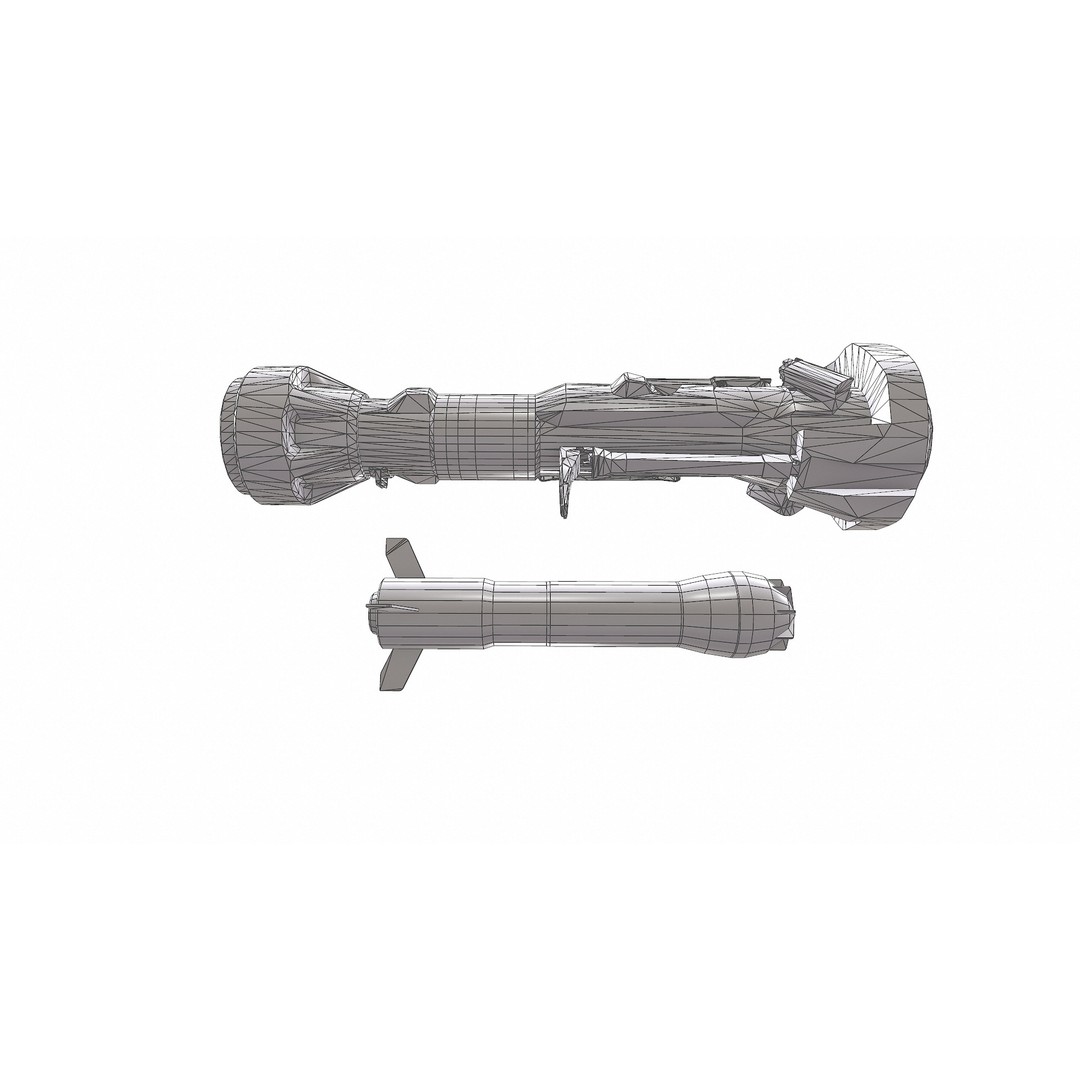 NLAW Anti-Tank Weapon 3D Model – Low Poly PBR Game Asset, FBX - View 23