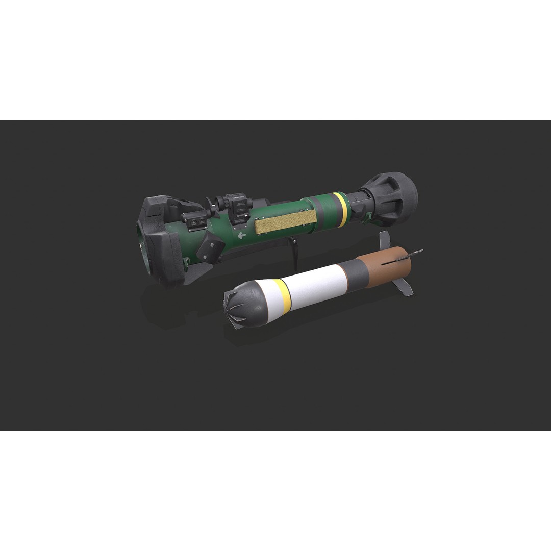 NLAW Anti-Tank Weapon 3D Model – Low Poly PBR Game Asset, FBX - View 3