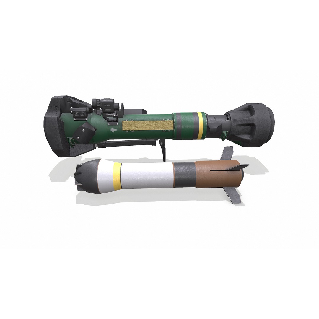NLAW Anti-Tank Weapon 3D Model – Low Poly PBR Game Asset, FBX - View 4