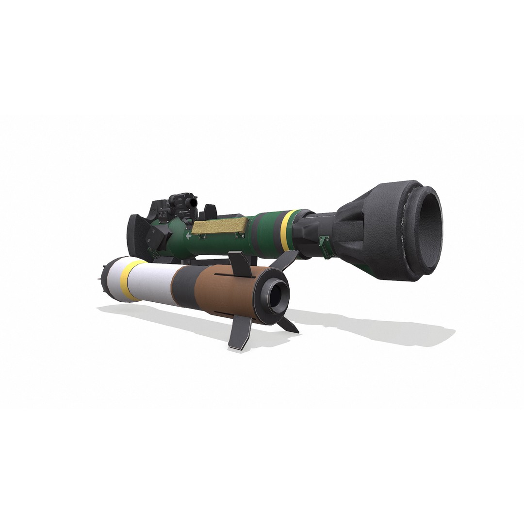 NLAW Anti-Tank Weapon 3D Model – Low Poly PBR Game Asset, FBX - View 6