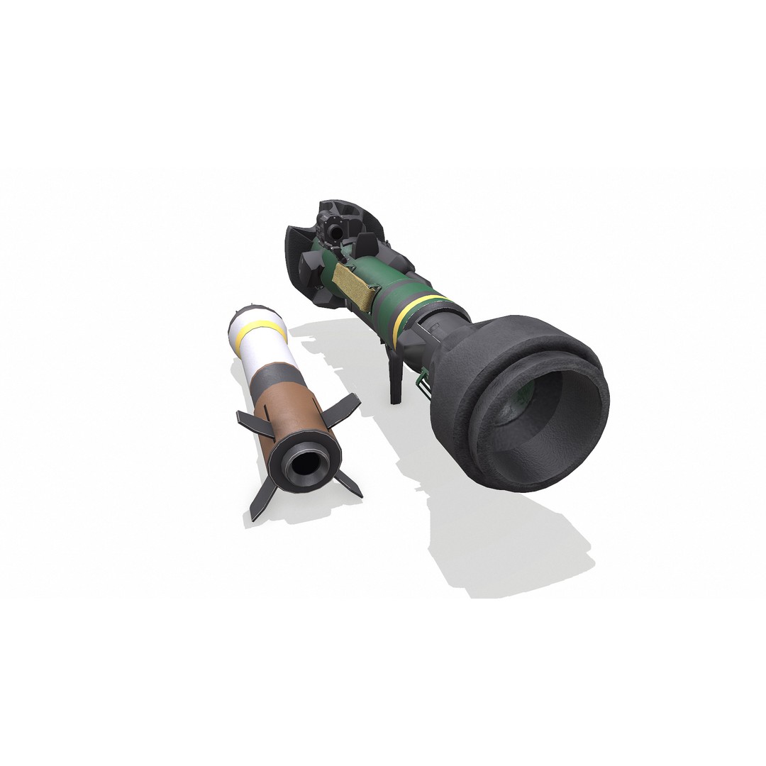 NLAW Anti-Tank Weapon 3D Model – Low Poly PBR Game Asset, FBX - View 7