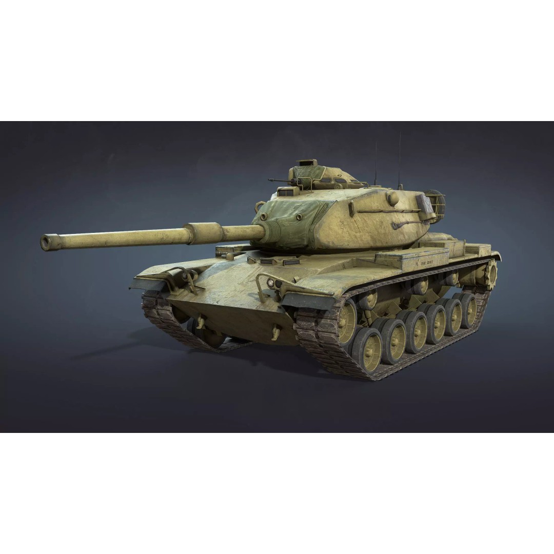 M60A1 Tank 3D Model – Low Poly Game Ready Asset, FBX, PBR - View 2