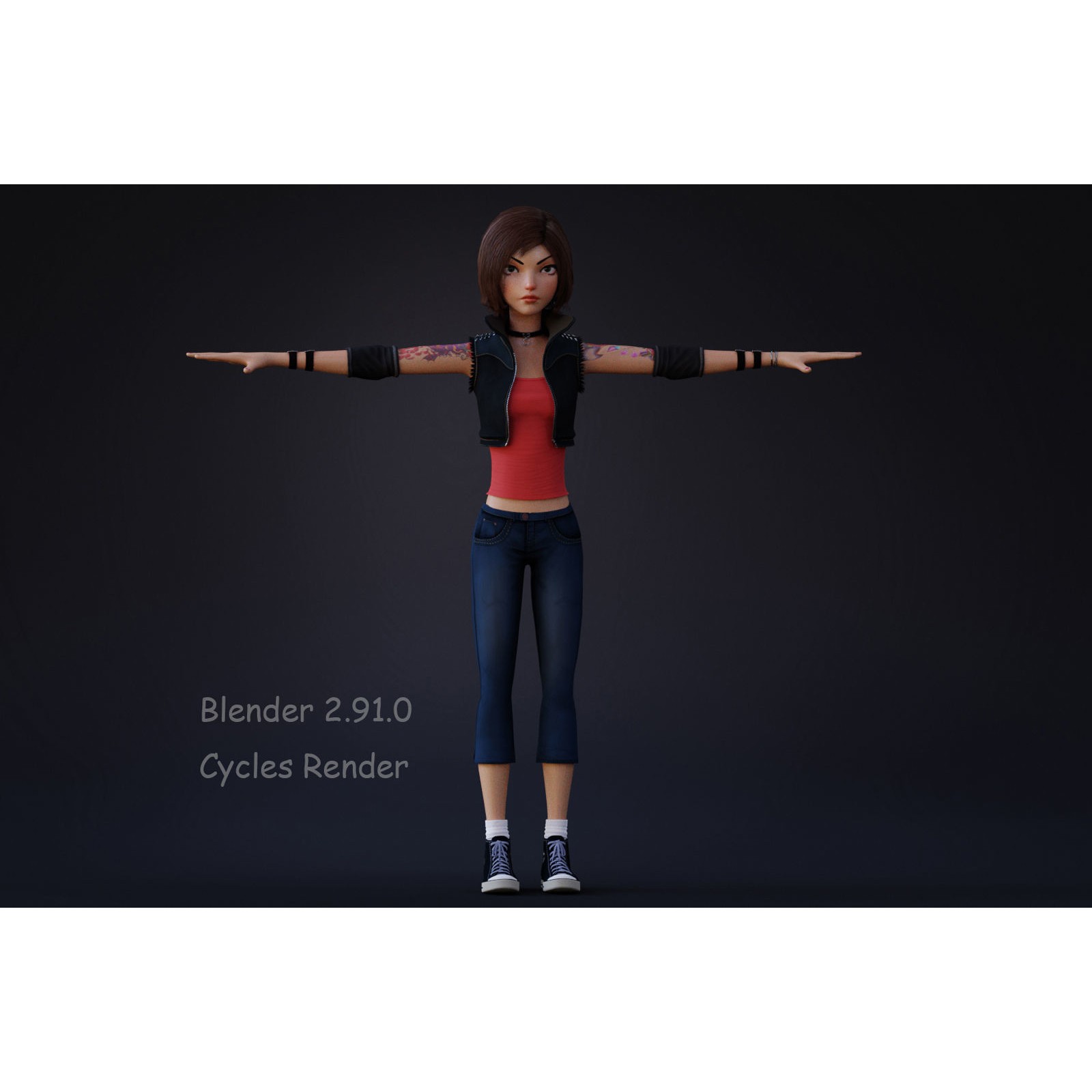 Violet Rig 2 Outfit - Low-Poly Game-Ready 3D Model - View 12