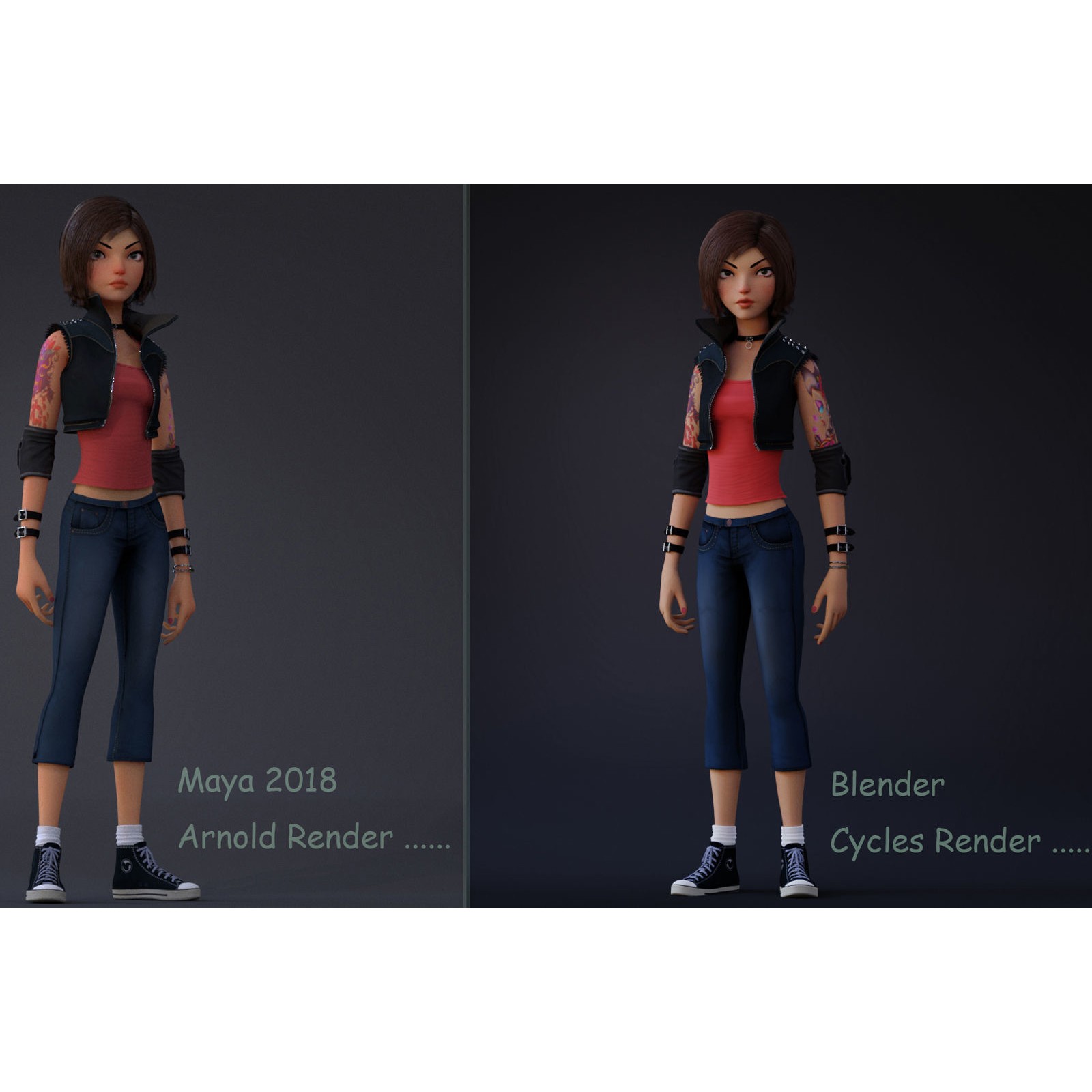 Violet Rig 2 Outfit - Low-Poly Game-Ready 3D Model - View 14