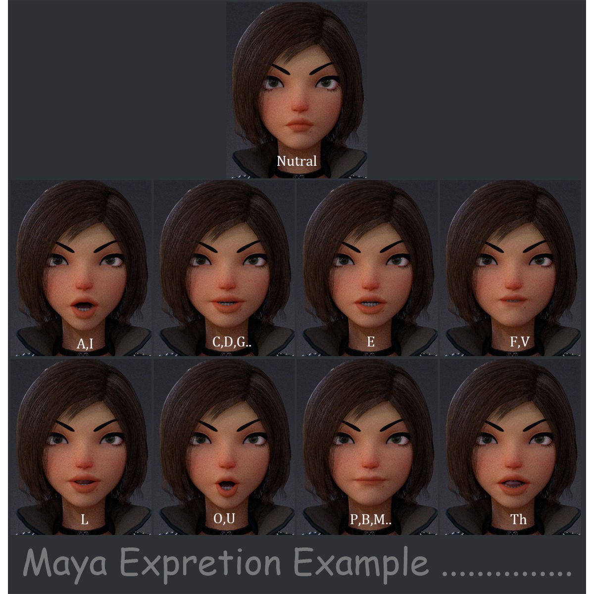 Violet Rig 2 Outfit - Low-Poly Game-Ready 3D Model - View 19